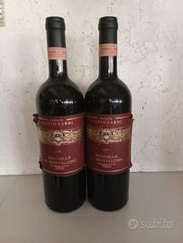 due bottiglie di brunello montalcino