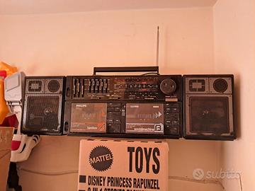 Radio Stereo Cassette Philips Vintage Anni 80