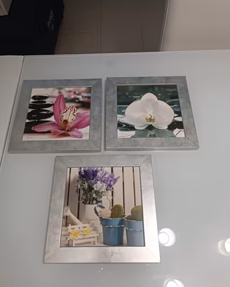 set quadretti floreale zen 