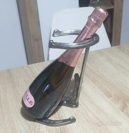 portabottiglia con ferri di cavallo 