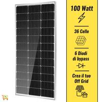 Pannello Solare Fotovoltaico 100W 12V Super ☀️🔋