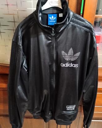 Giacca Adidas Chile 62 nero lucido similpelle M 