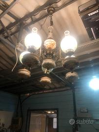 Lampadario in ceramica + 2 applique coordinate