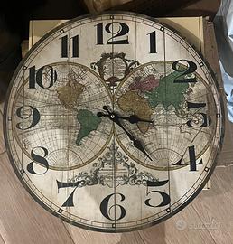 Orologio da Parete Vintage Mappamondo antico
