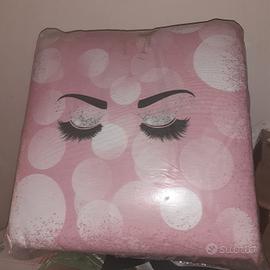 6 cuscini per sedie rosa