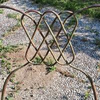 Sedie da giardino in ferro battuto