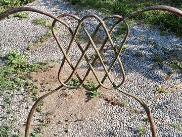 Sedie da giardino in ferro battuto