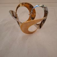 Rebecca bracciale rigido acciaio e bronzo