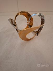 Rebecca bracciale rigido acciaio e bronzo