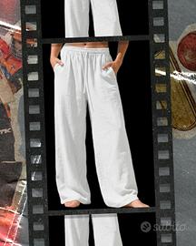 pantaloni H&M nuovi lino/ viscosa 