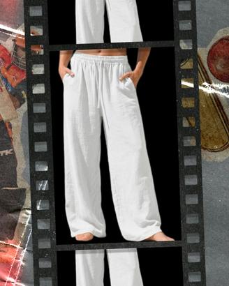 pantaloni H&M nuovi lino/ viscosa 