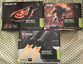SCHEDE VIDEO NVIDIA GTX 1050 TI LOTTO N.3PZ