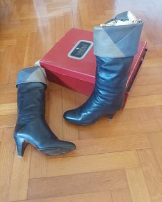 STIVALI IN PELLE -Made in Italy- n.34- CLASSICI -G