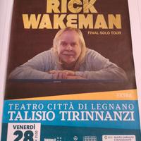 RICK WAKEMAN 2025 TOUR POSTER AUTOGRAFATO