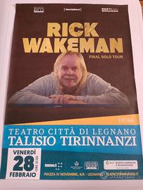 RICK WAKEMAN 2025 TOUR POSTER AUTOGRAFATO