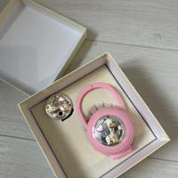 Set portaciuccio e catenella in argento