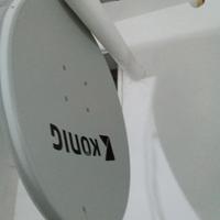 Scaldabagno e antenna parabolica