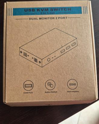 Switch KVM USB Dual monitor