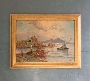 Gianni Del Grasso Napoli  Olio su pannello 