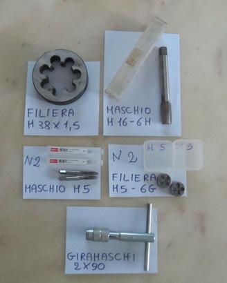 Set / lotto maschi + filiere .