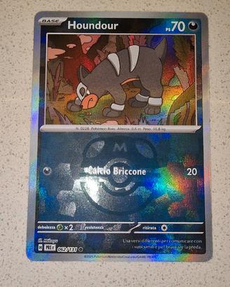 Houndour Master Ball Holo per grading PRE 62
