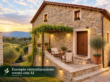 rustico con orto vigneto cantina e forno a legna