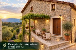 rustico con orto vigneto cantina e forno a legna