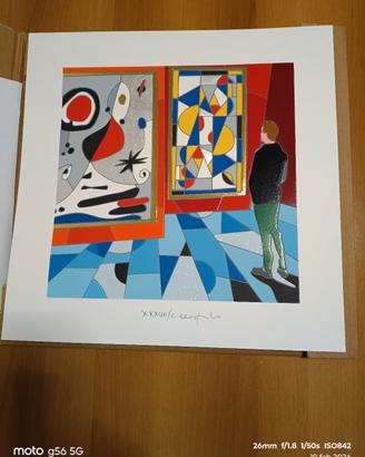 Ugo Nespolo serigrafia firmata e numerata original