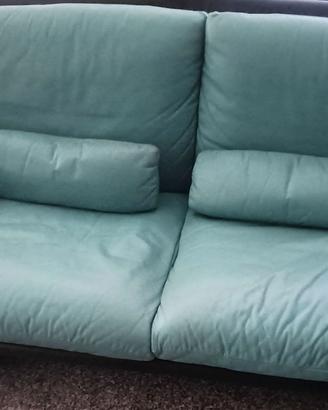 Due divani due posti in vera pelle