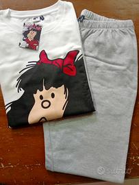 Completo donna felpa e pantaloni tuta tg XL