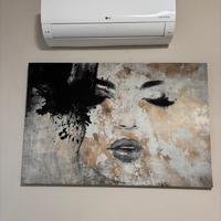 Quadro moderno grigio oro nero