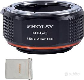 PHOLSY Adattatore lente Nikon F su Sony E - NUOVO