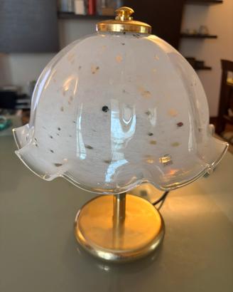 Abat-jour ottone e vetro murano