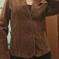 Giacca donna in velluto marrone, XL, anni 2000