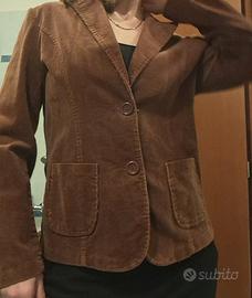 Giacca donna in velluto marrone, XL, anni 2000