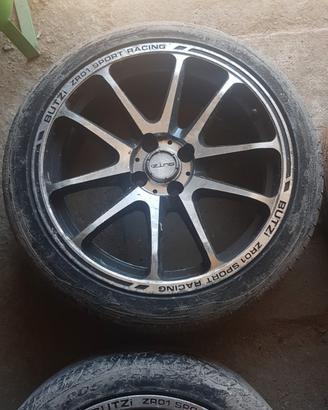 4 cerchi in lega 17" DIAMANTATI + Gomme 205/45 R17