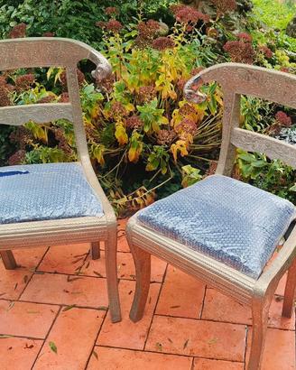 Coppia di sedie in argentone