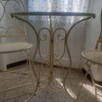 Set da giardino in ferro battuto