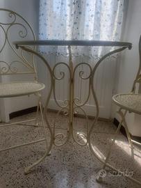 Set da giardino in ferro battuto