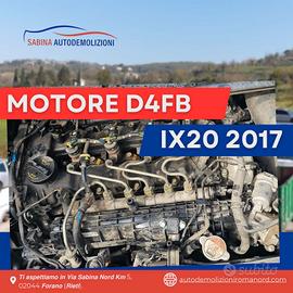 ✅️𝙉𝙚𝙬 entry
motore  Hyundai ix20 1.6d  2017
