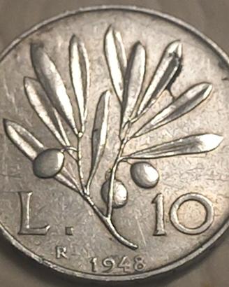 una moneta italiana 1948