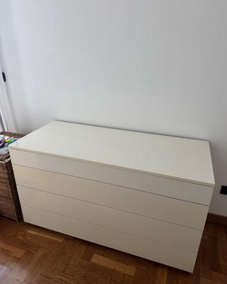Cassettiera bianca Châteaux d’Ax