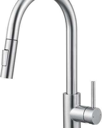 Rubinetto cucina acciaio inox con doccetta NUOVO