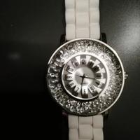 Orologio elegante al quarzo con strass