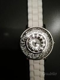 Orologio elegante al quarzo con strass