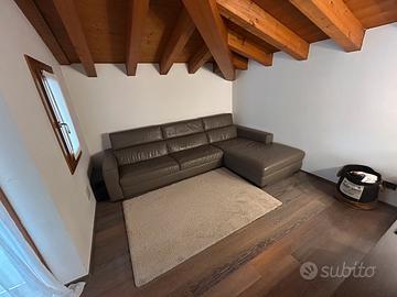 Divano Poltrone&Sofa’ 320 cm Vera pelle Marrone