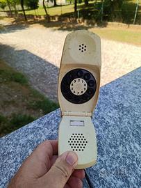 Telefono vintage da tavolo a disco combinatore