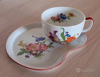 Tazza  e piattino da colazione porcellana Francia