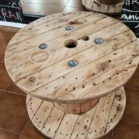 Tavolo in legno da bobina - Riciclo creativo