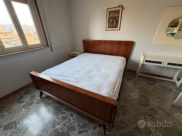 Letto Matrimoniale Vintage anni '50 in Palissandro